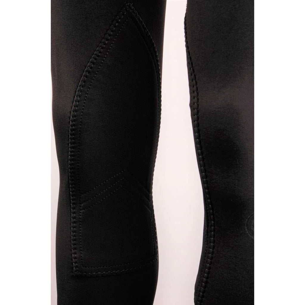 Montar Pantalón de Equitación Highwaist Agarre de Rodilla Negro