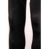 Montar Pantalón de Equitación Highwaist Agarre de Rodilla Negro