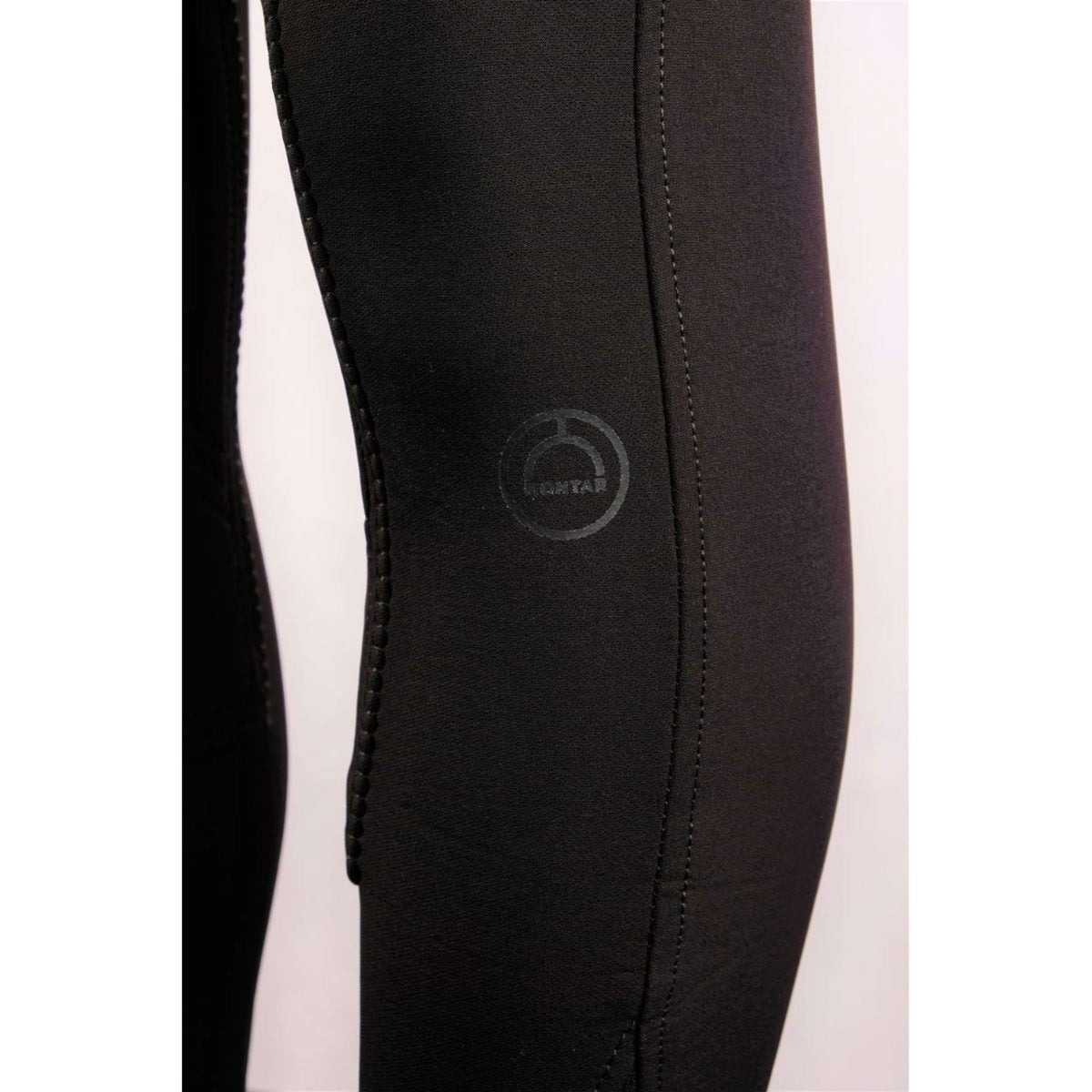 Montar Pantalón de Equitación Highwaist Agarre de Rodilla Negro