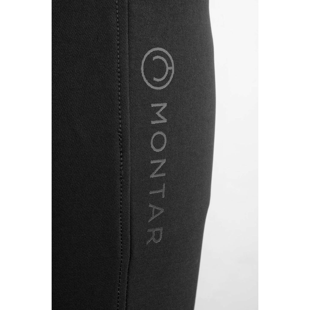 Montar Pantalón de Equitación Highwaist Agarre de Rodilla Negro