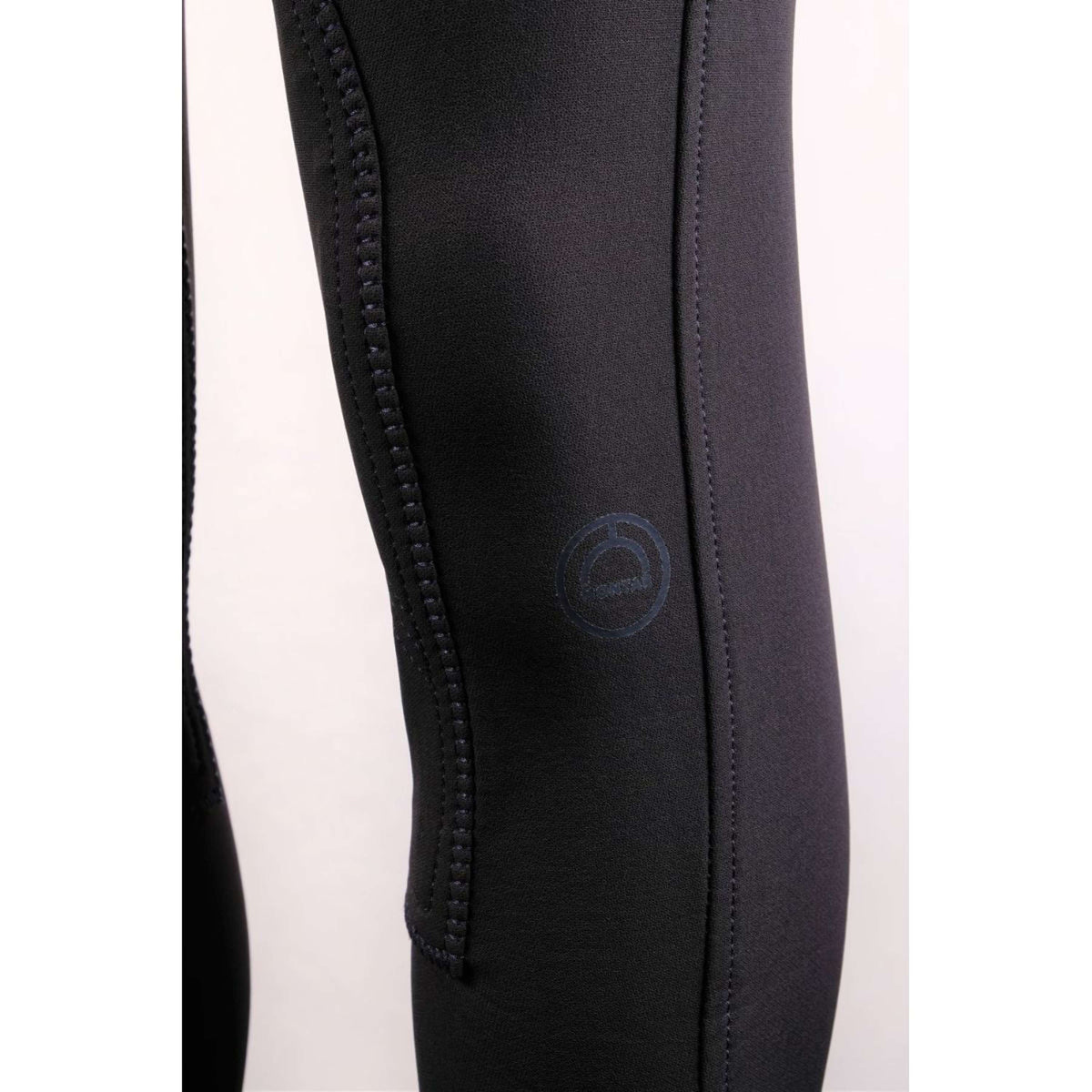 Montar Pantalones Highwaist Agarre de rodilla Navy