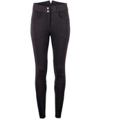 Montar Pantalones Highwaist Agarre de rodilla Navy