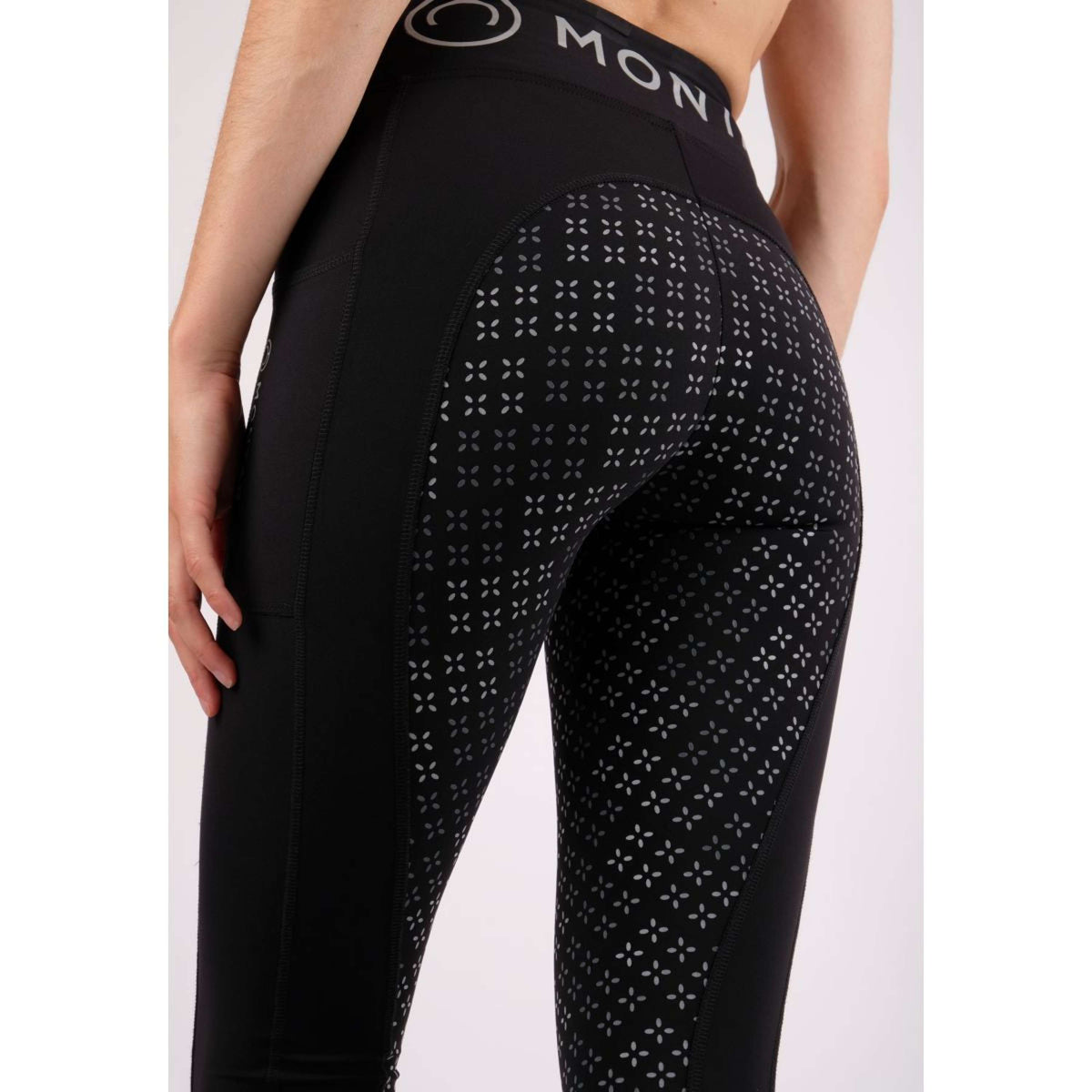 Montar Legging de Equitación Selena Pull On FullGrip Negro