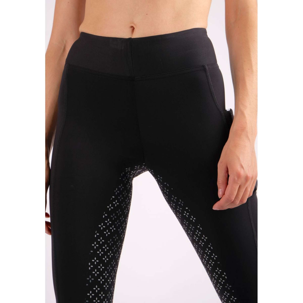 Montar Legging de Equitación Selena Pull On FullGrip Negro