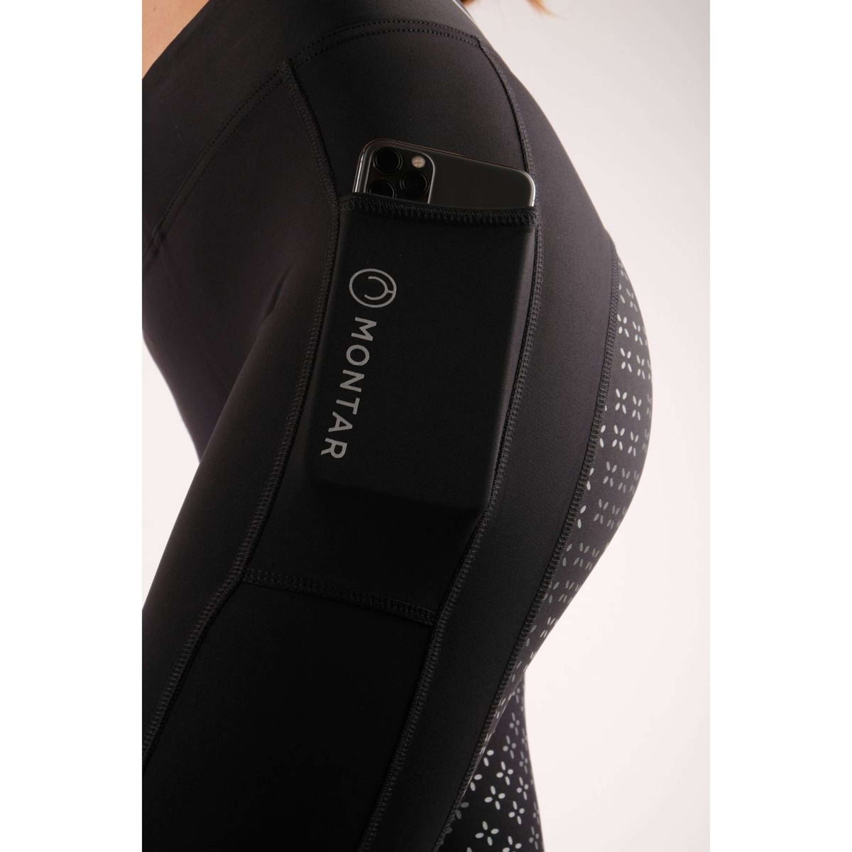 Montar Legging de Equitación Selena Pull On FullGrip Negro