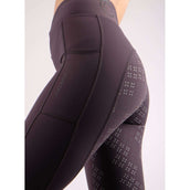 Montar Legging de Equitación Selena Pull On FullGrip Gris