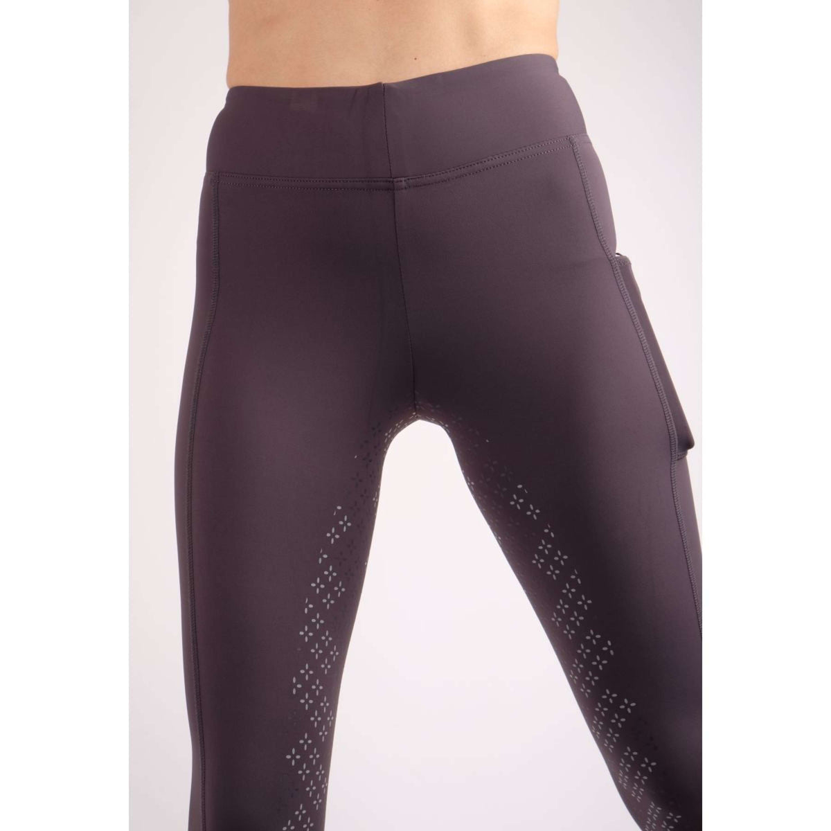 Montar Legging de Equitación Selena Pull On FullGrip Gris