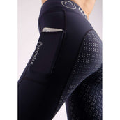 Montar Legging de Equitación Selena Pull On Junior FullGrip Navy