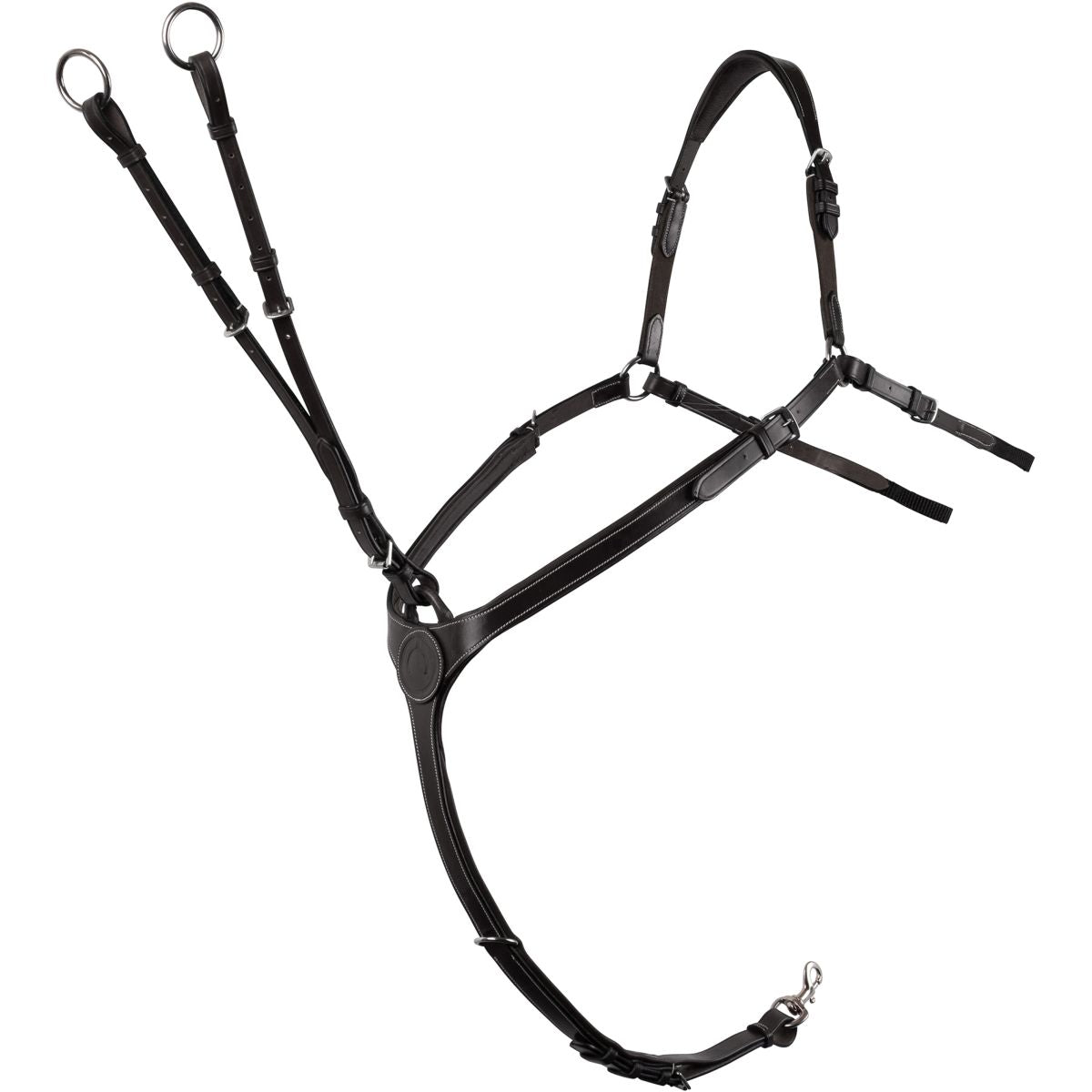 Montar Arnés de Pecho Papillon ss Cuero Ecológico Negro