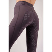 Montar Legging de Equitación Selena Pull On FullGrip Gris