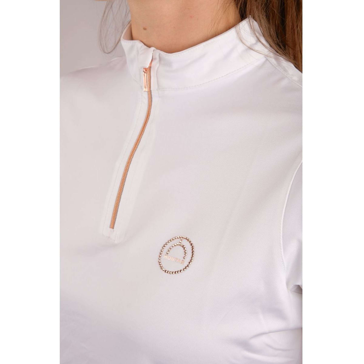 Montar Poloshirt Everly Rosegold Junior Blanco
