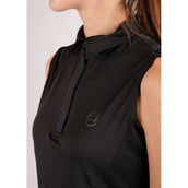 Montar Poloshirt Fiona Sin Mangas Negro