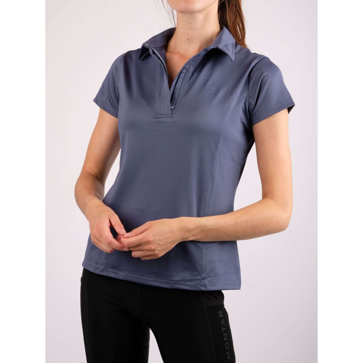 Montar Shirt Rebecca Mangas Cortas Azul Oceano