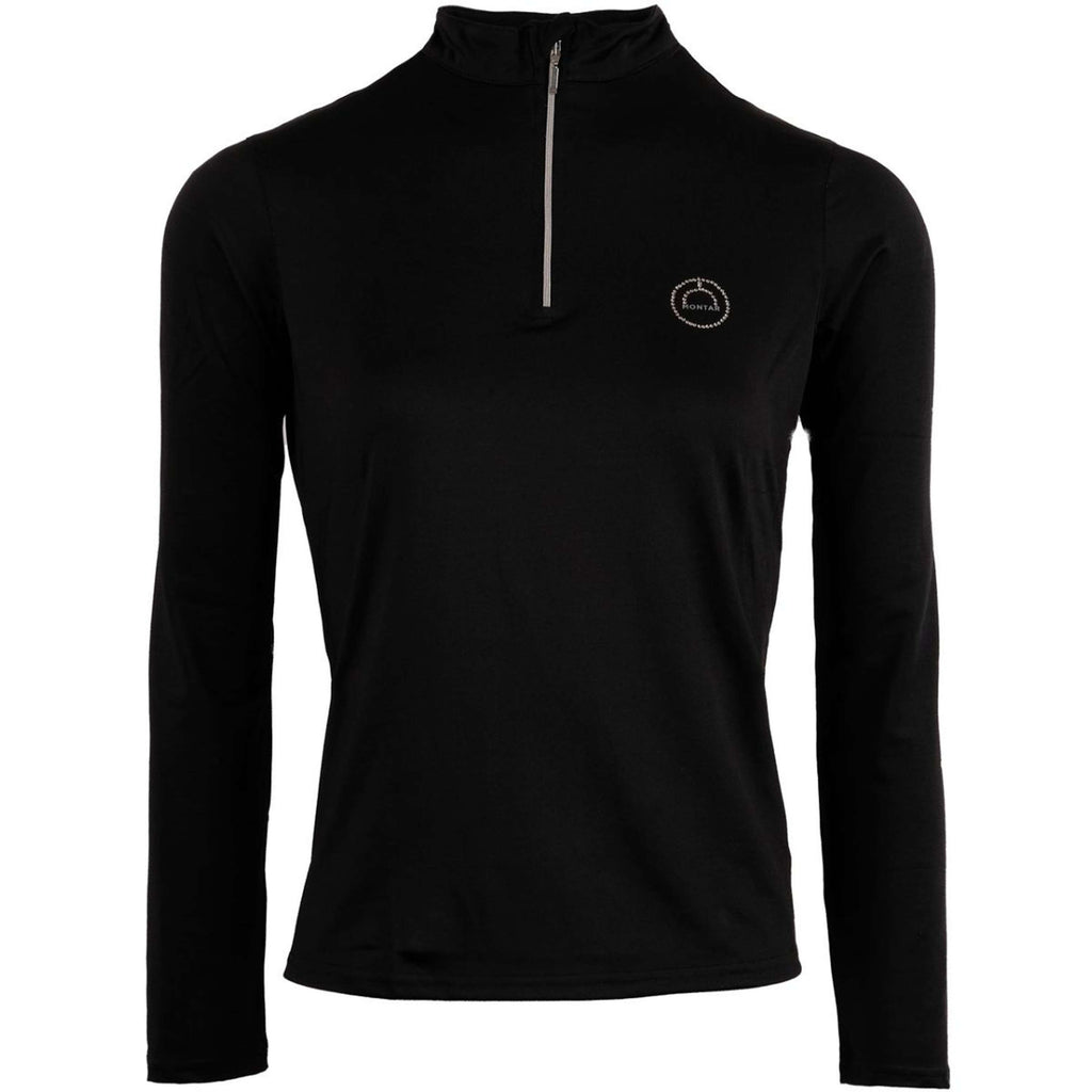 Montar Polo Everly Crystal Logo Mangas Largas Negro