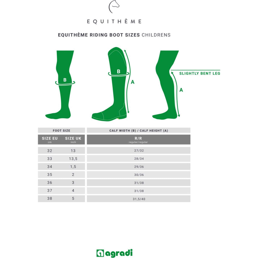 EQUITHÈME Botas de Equitación Pantorrilla 31cm Marron