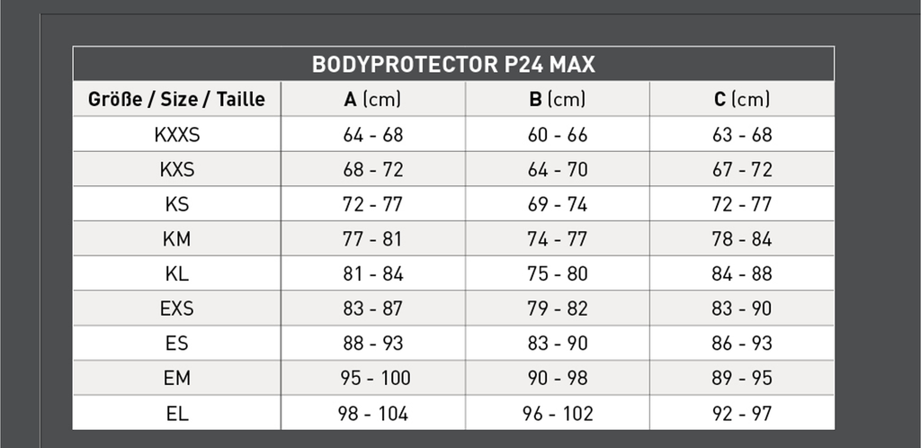 Swing Protector corporal P24 Max Negro