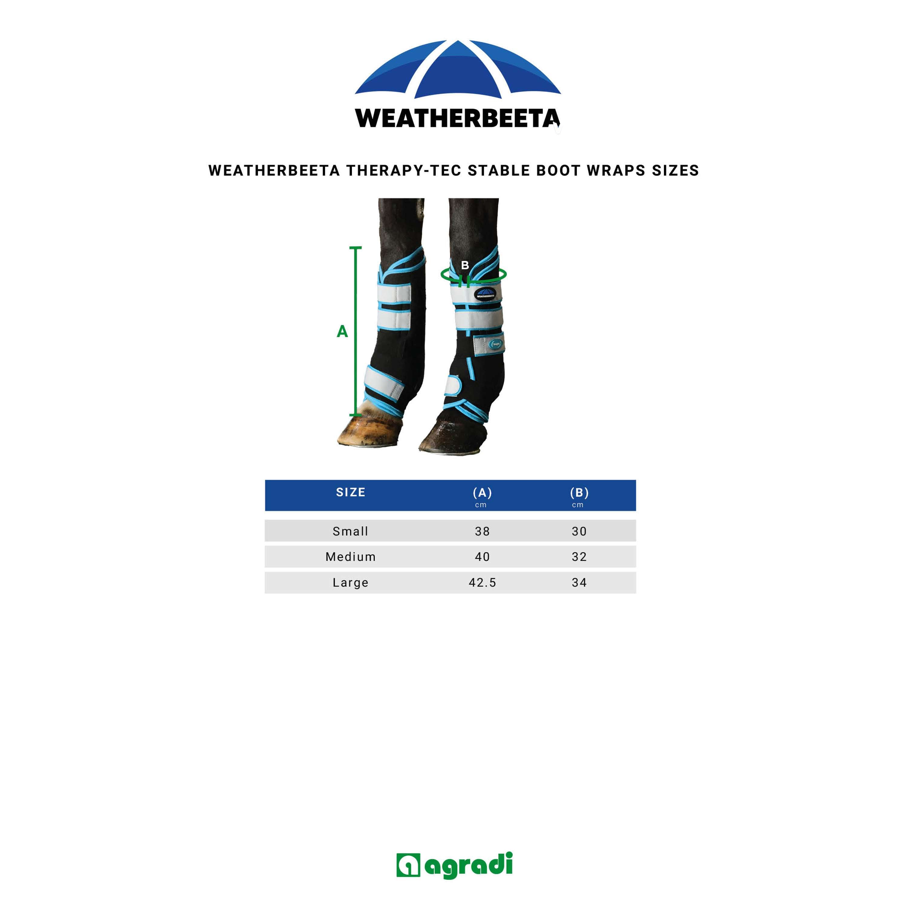 WeatherBeeta Wraps Therapy-Tec Stable Boot Negro/Azul