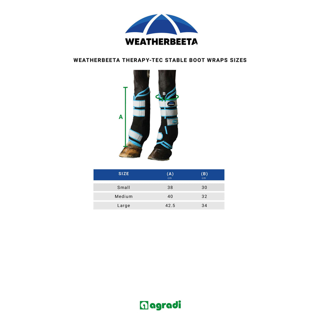 WeatherBeeta Wraps Therapy-Tec Stable Boot Negro/Azul
