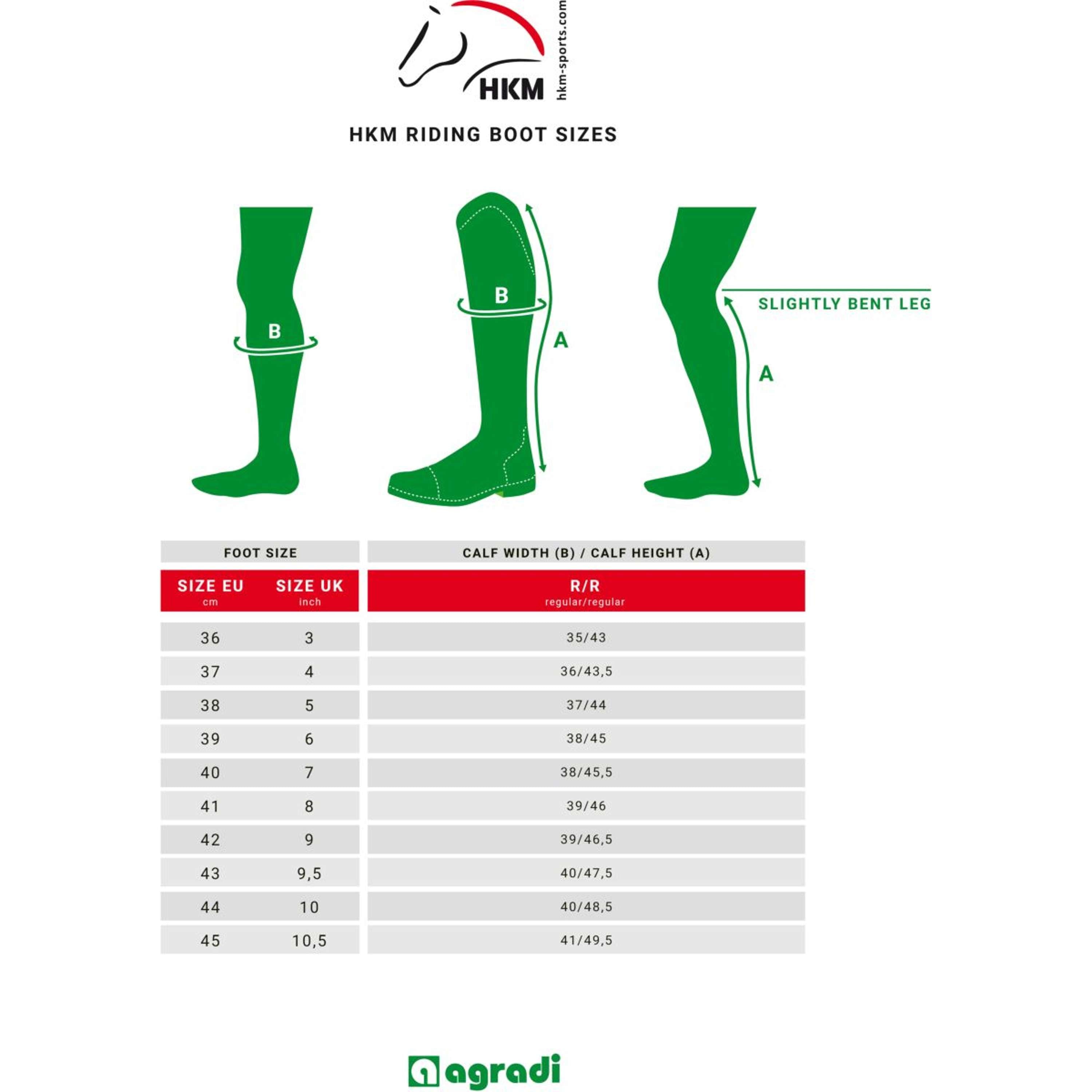 HKM Botas de Equitación Country Artic Negro