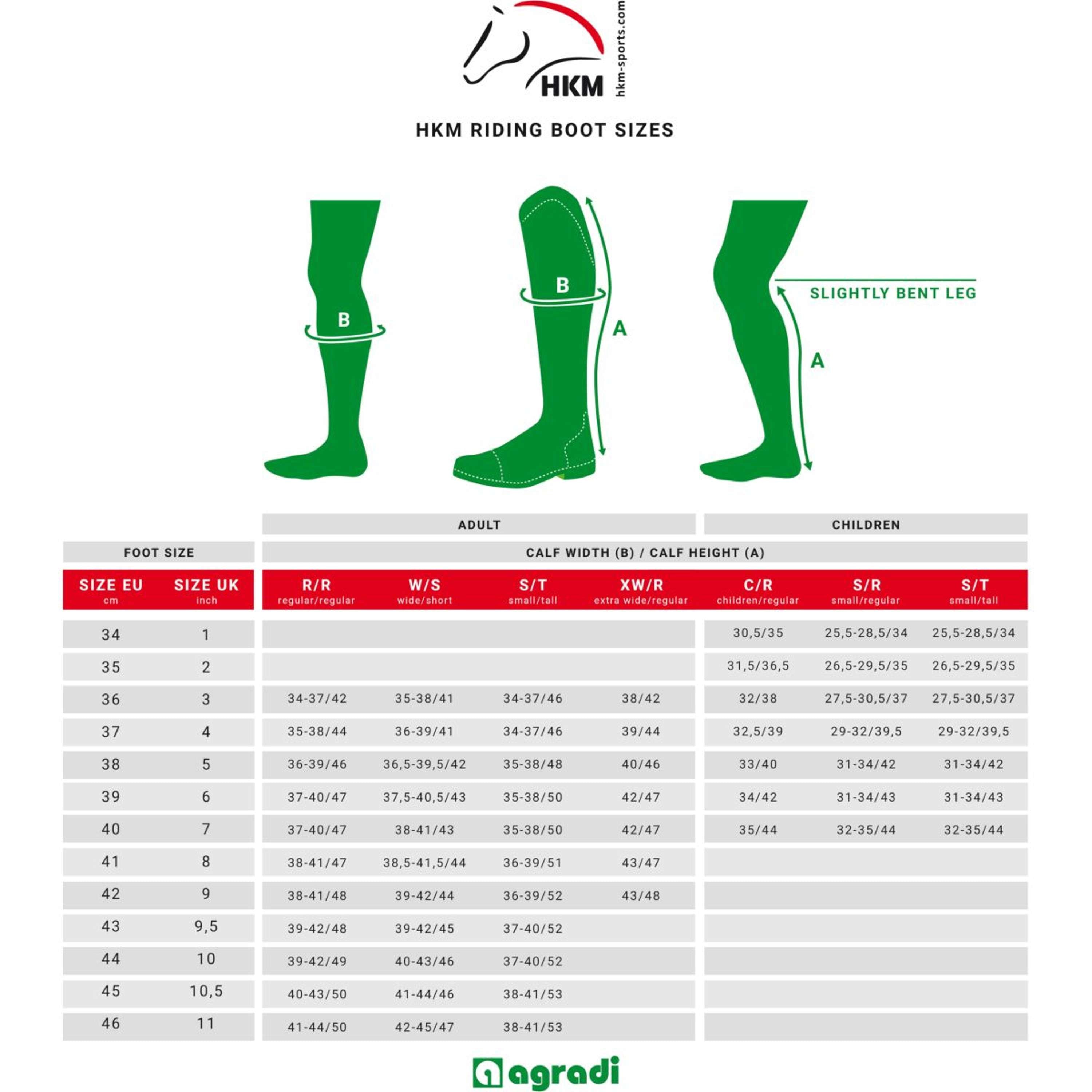 HKM Botas de Equitación Valencia Negro