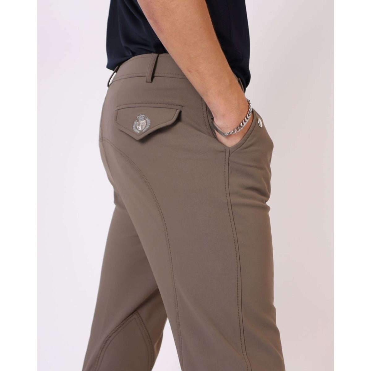 Montar Pantalón de Equitación ESS Gary Knee Grip Heren Mud