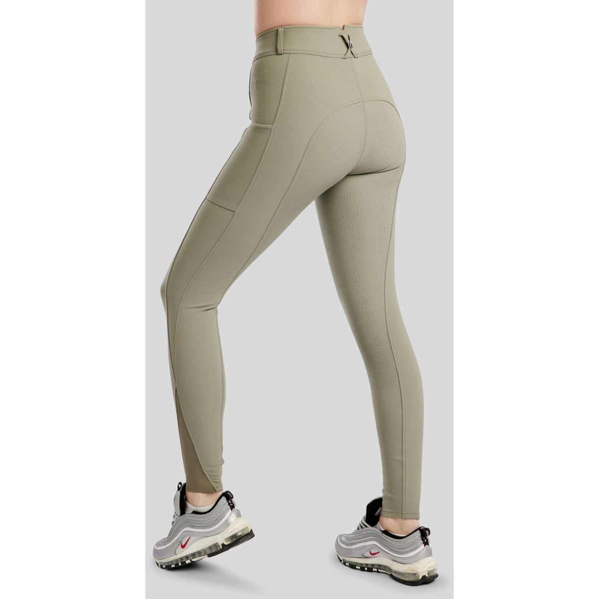 Montar Pantalón de Equitación Megan Full Grip Dusty Green