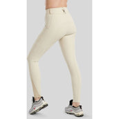 Montar Pantalón de Equitación Megan Full Grip Gris claro