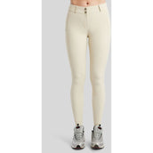 Montar Pantalón de Equitación Megan Full Grip Gris claro