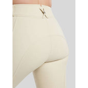 Montar Pantalón de Equitación Megan Full Grip Gris claro