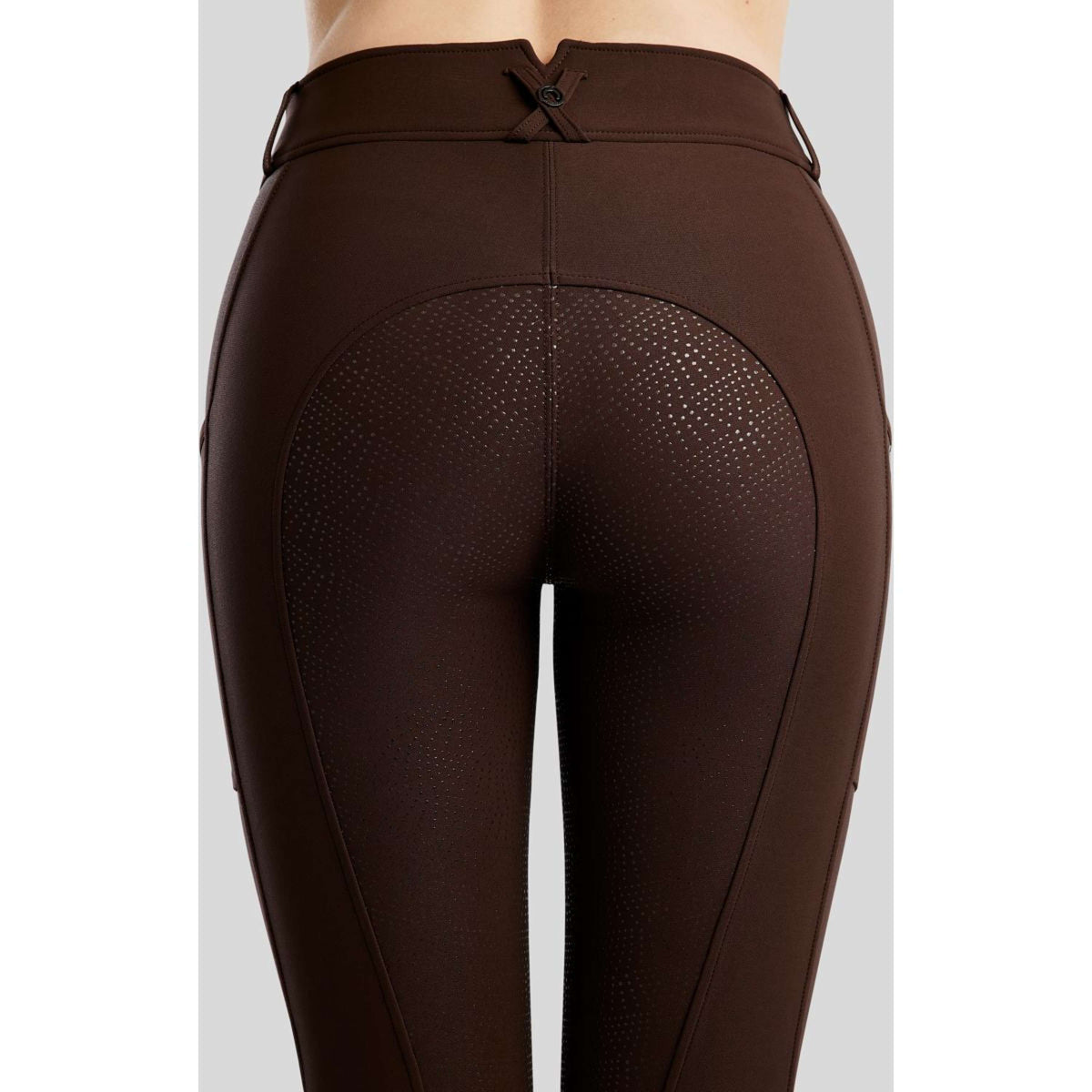 Montar Pantalón de Equitación Megan Full Grip Marron