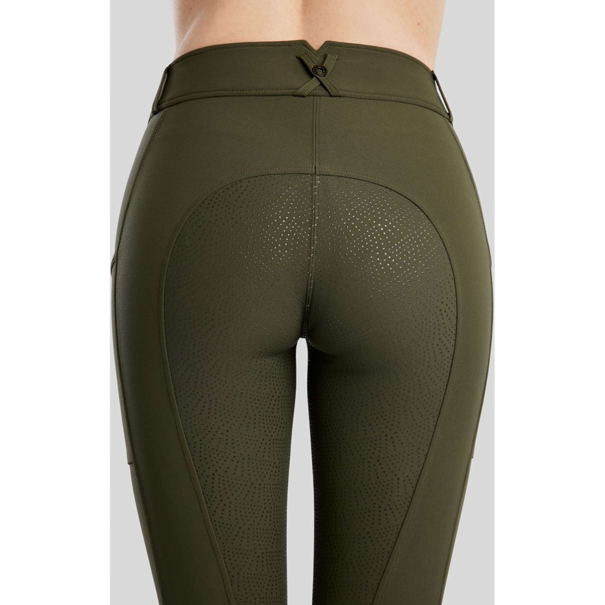 Montar Pantalón de Equitación Megan Full Grip Olive