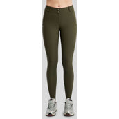 Montar Pantalón de Equitación Megan Full Grip Olive