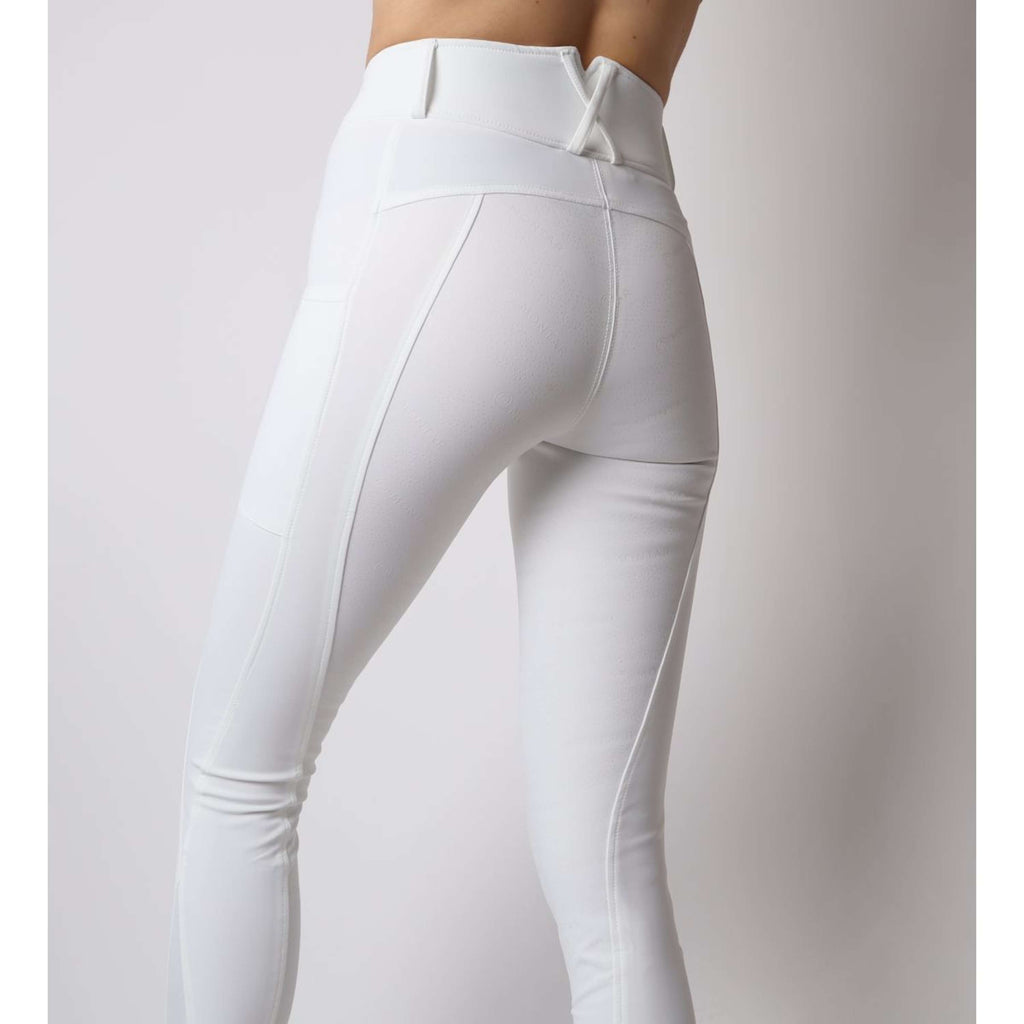 Montar Legging de Equitación Michelle Rosegold Logo Blanco