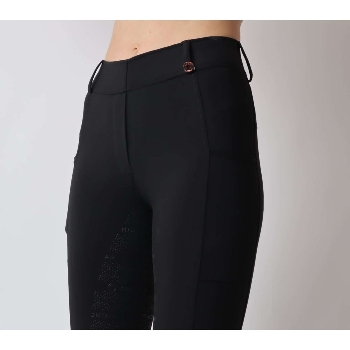 Montar Legging de Equitación Michelle Rosegold Logo Negro