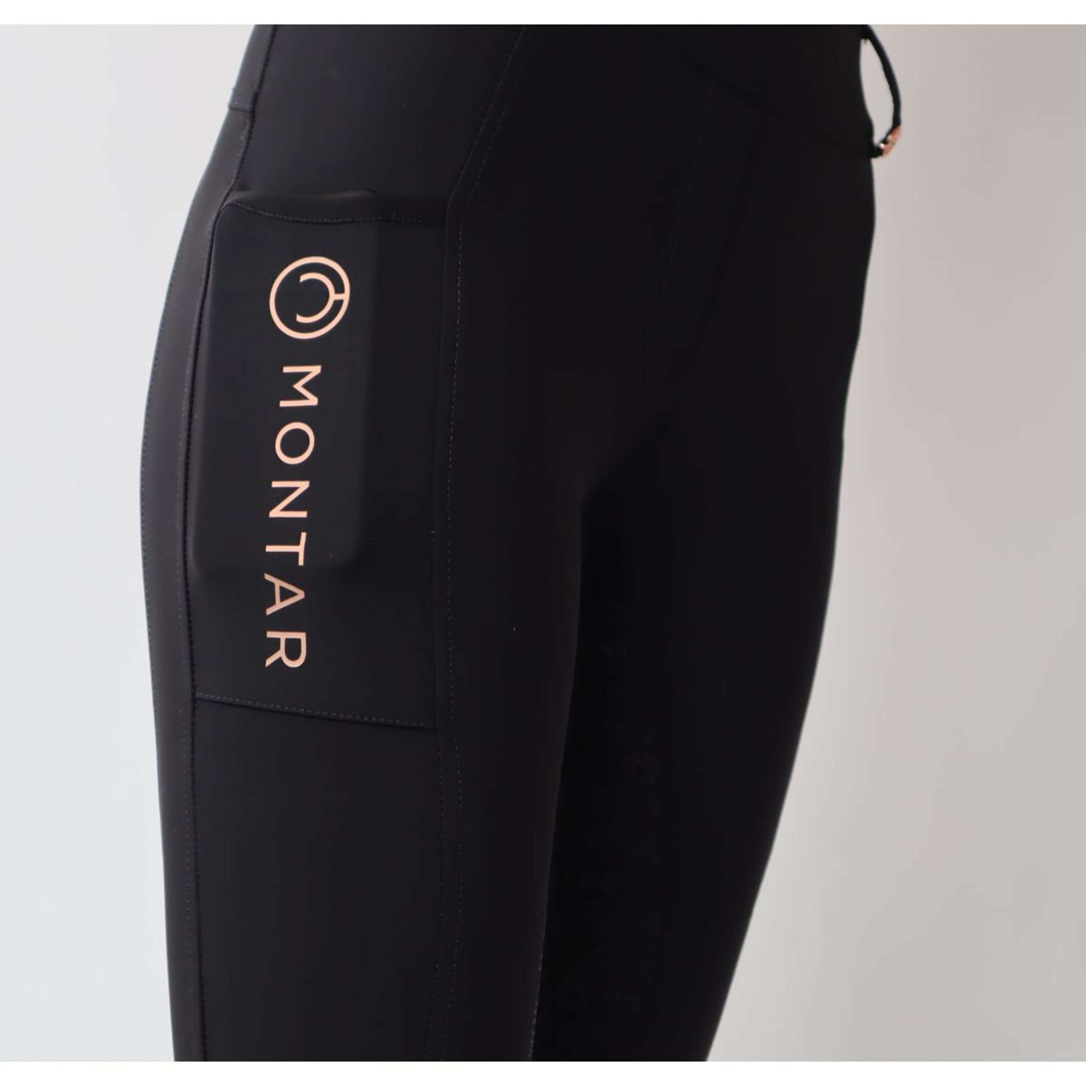 Montar Legging de Equitación Michelle Rosegold Logo Negro