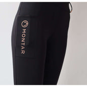 Montar Legging de Equitación Michelle Rosegold Logo Negro
