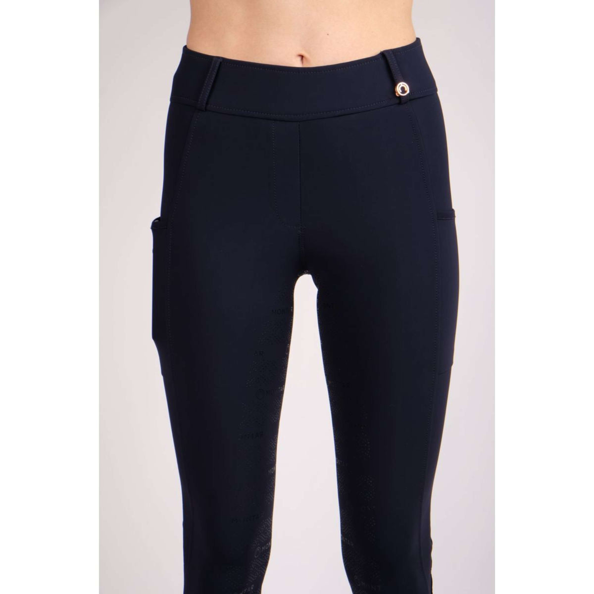 Montar Legging de Equitación Michelle Rosegold Logo Navy