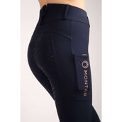 Montar Legging de Equitación Michelle Rosegold Logo Navy