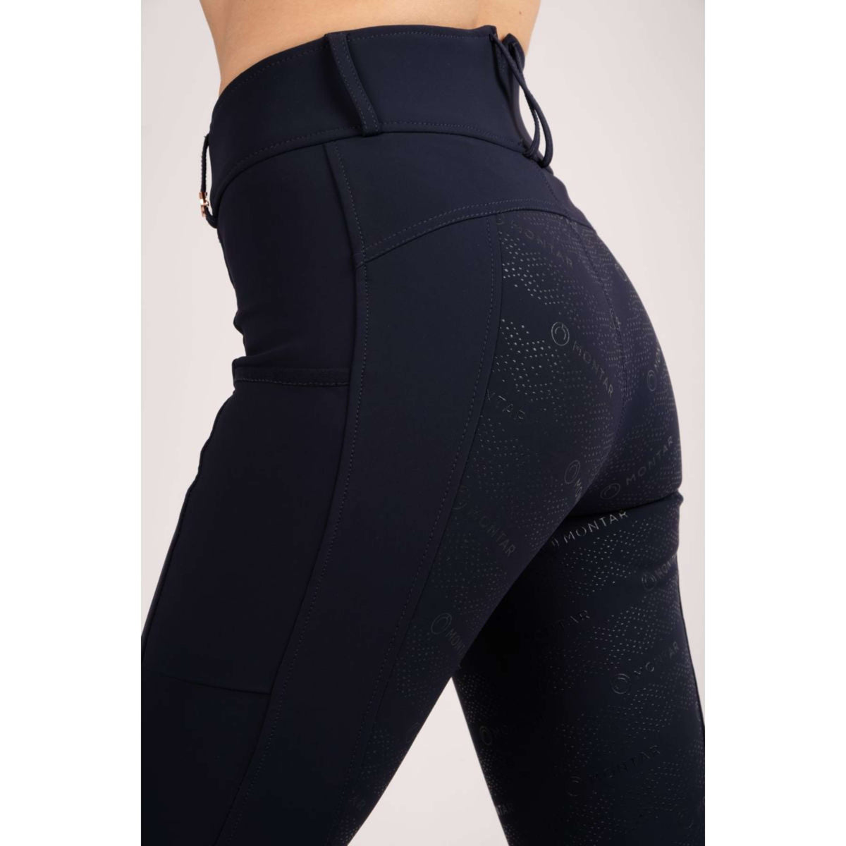 Montar Legging de Equitación Michelle Rosegold Logo Navy