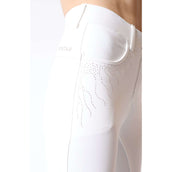 Montar Pantalón de Equitación Femka Rosegold Full Grip Blanco