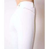 Montar Pantalón de Equitación Femka Rosegold Full Grip Blanco