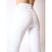 Montar Pantalón de Equitación Femka Rosegold Full Grip Blanco