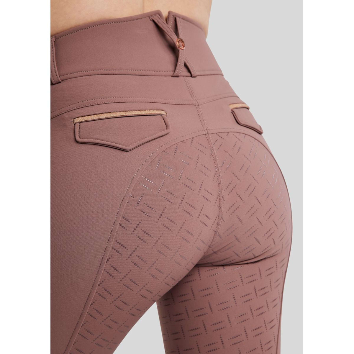 Montar Pantalón de Equitación MoGlenda Full Grip Dusty Rose