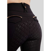 Montar Pantalón de Equitación MoGlenda Full Grip Negro