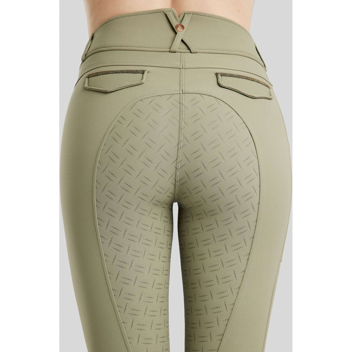 Montar Pantalón de Equitación MoGlenda Full Grip Dusty Green