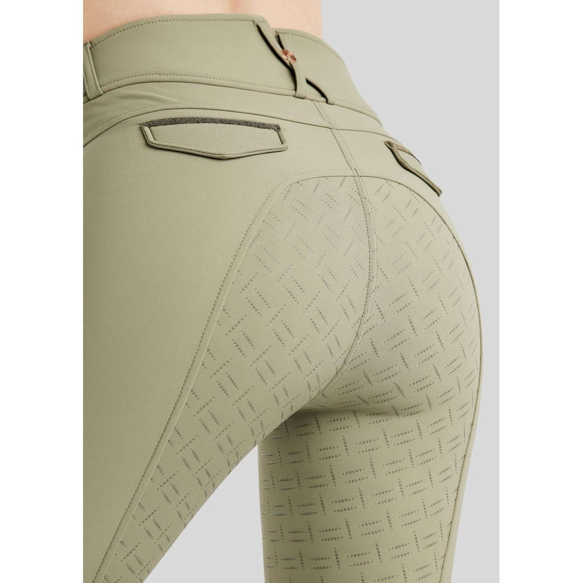 Montar Pantalón de Equitación MoGlenda Full Grip Dusty Green