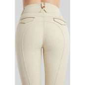 Montar Pantalón de Equitación MoGlenda Full Grip Warm Light grey