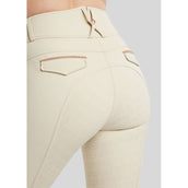 Montar Pantalón de Equitación MoGlenda Full Grip Warm Light grey
