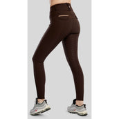 Montar Pantalón de Equitación MoGlenda Full Grip Marron