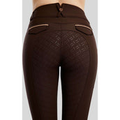 Montar Pantalón de Equitación MoGlenda Full Grip Marron
